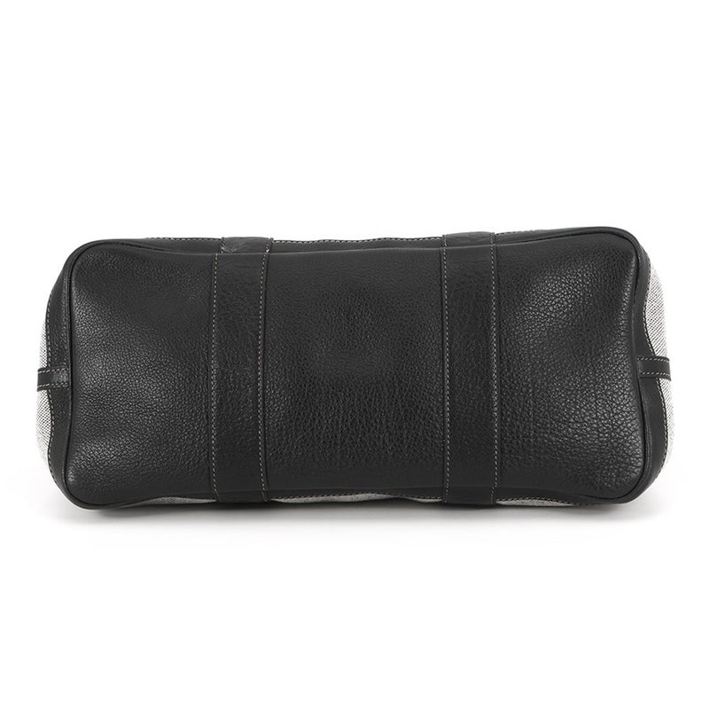 エルメス トートバッグ ガーデンパーティPM ベージュ/ブラック/シルバー金具 トワルアッシュ/ブッフル □G刻印 黒