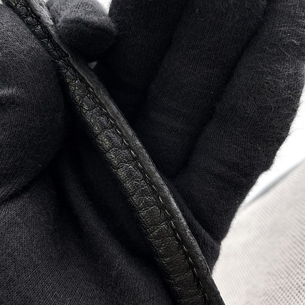 エルメス トートバッグ ガーデンパーティPM ベージュ/ブラック/シルバー金具 トワルアッシュ/ブッフル □G刻印 黒