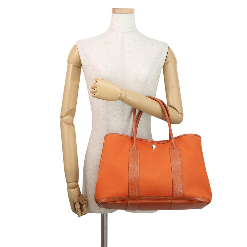 エルメス トートバッグ ガーデンパーティPM ポティロン/シルバー金具 トワルオフィシエ/ネゴンダ □I刻印