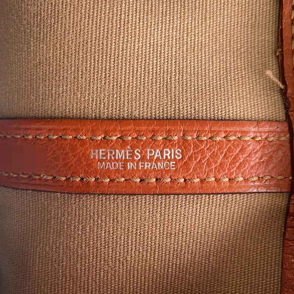 エルメス トートバッグ ガーデンパーティPM ポティロン/シルバー金具 トワルオフィシエ/ネゴンダ □I刻印