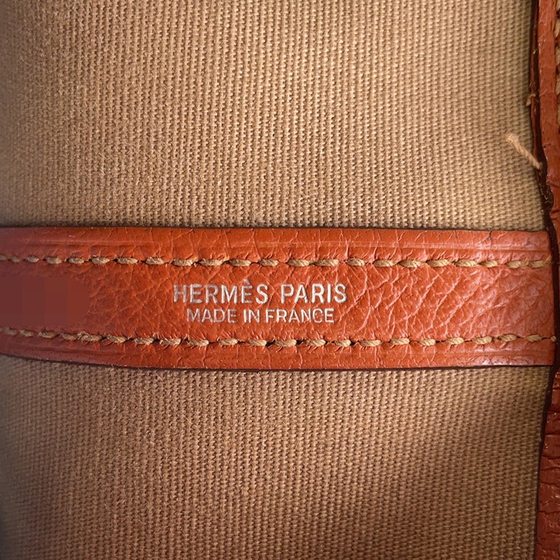 エルメス トートバッグ ガーデンパーティPM ポティロン/シルバー金具 トワルオフィシエ/ネゴンダ □I刻印