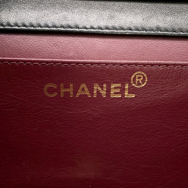 シャネル チェーンショルダーバッグ マトラッセ ココマーク ラムスキン CHANEL バッグ 黒