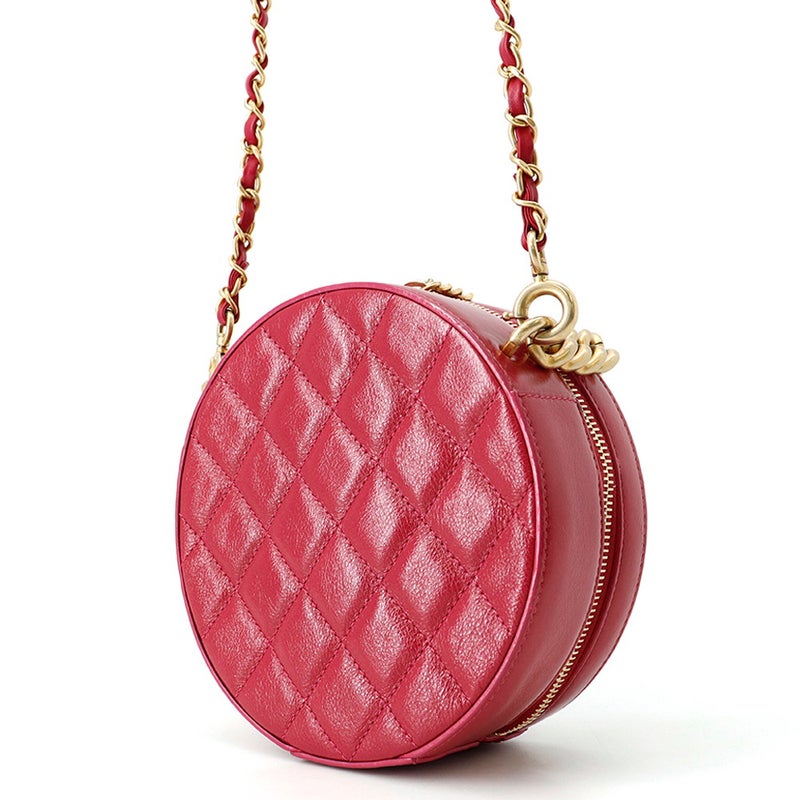 シャネル チェーンショルダーバッグ ココマーク ラウンド レザー CHANEL バッグ