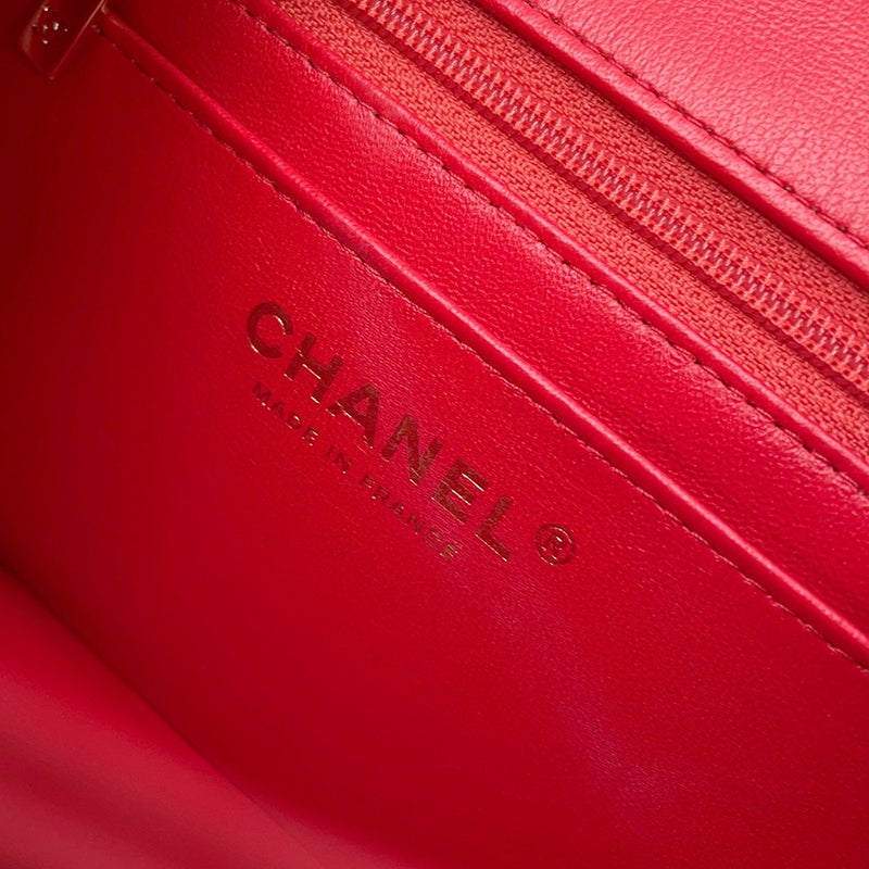 シャネル チェーンショルダーバッグ チョコバー ミニ ココマーク ラムスキン AS3744 CHANEL バッグ
