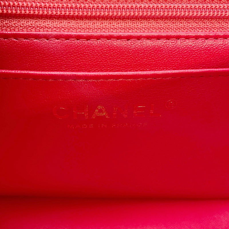 シャネル チェーンショルダーバッグ チョコバー ミニ ココマーク ラムスキン AS3744 CHANEL バッグ