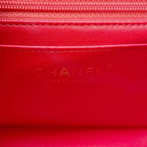 シャネル チェーンショルダーバッグ チョコバー ミニ ココマーク ラムスキン AS3744 CHANEL バッグ
