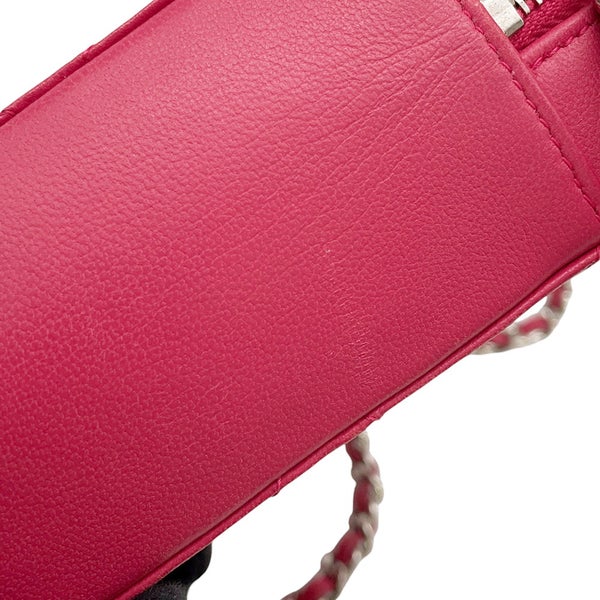 シャネル チェーンショルダーバッグ マトラッセ ココマーク ラムスキン CHANEL バッグ