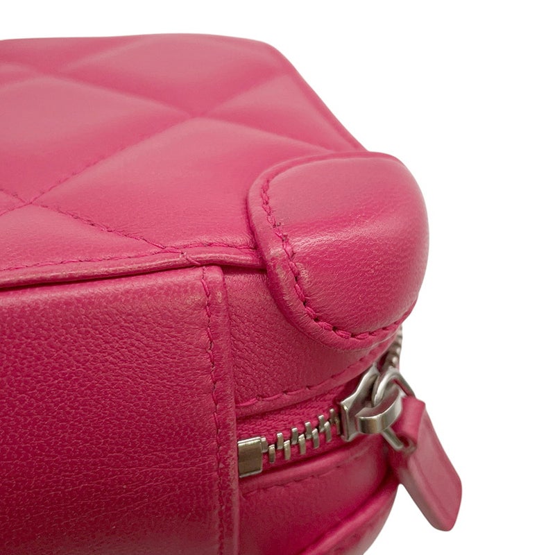 シャネル チェーンショルダーバッグ マトラッセ ココマーク ラムスキン CHANEL バッグ