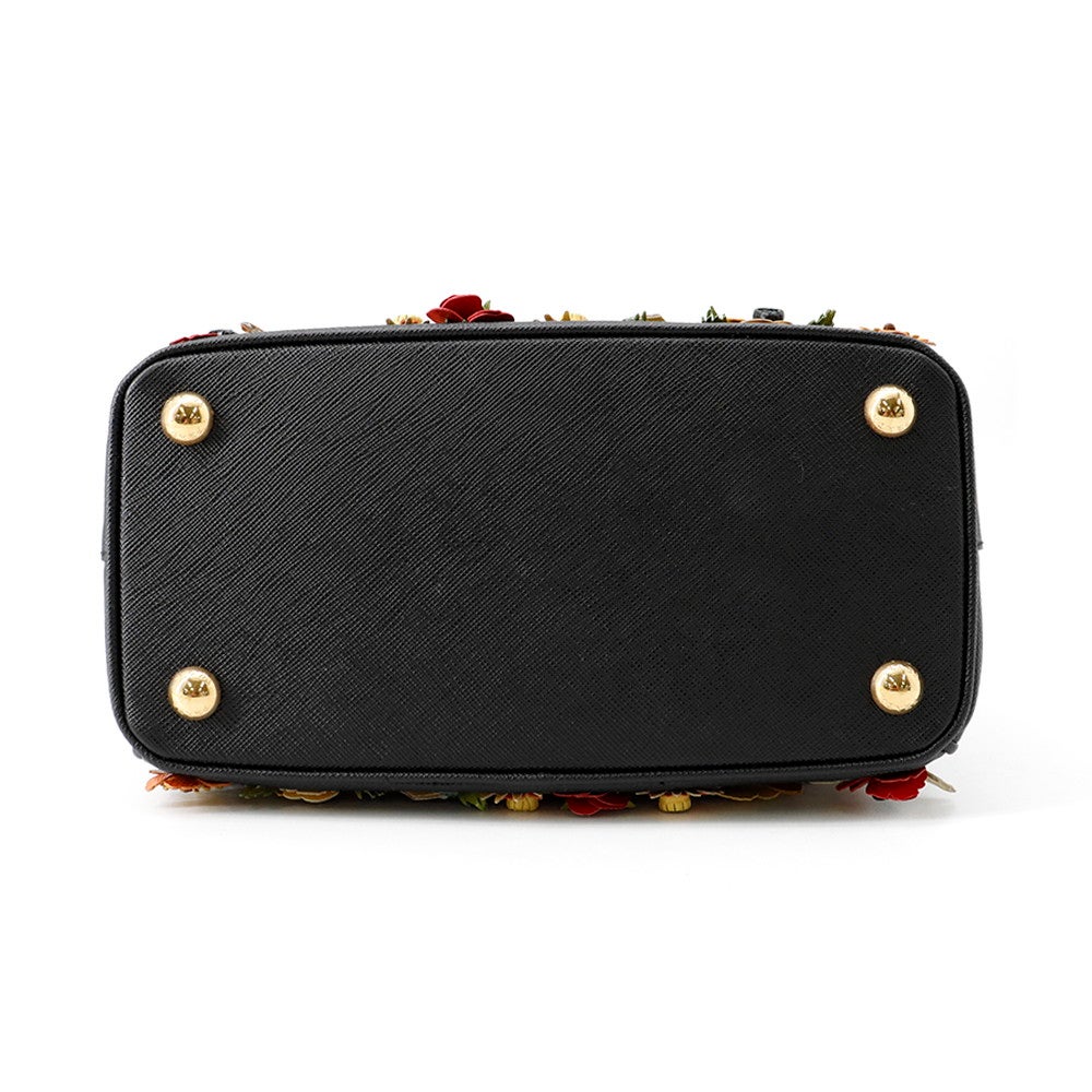 プラダ ハンドバッグ ガレリア フラワー サフィアーノ PRADA 2way