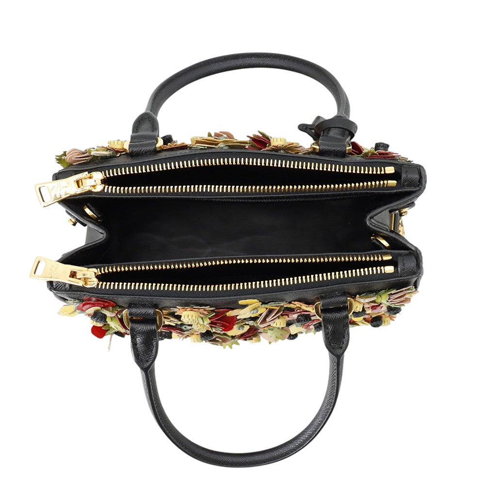 プラダ ハンドバッグ ガレリア フラワー サフィアーノ PRADA 2way