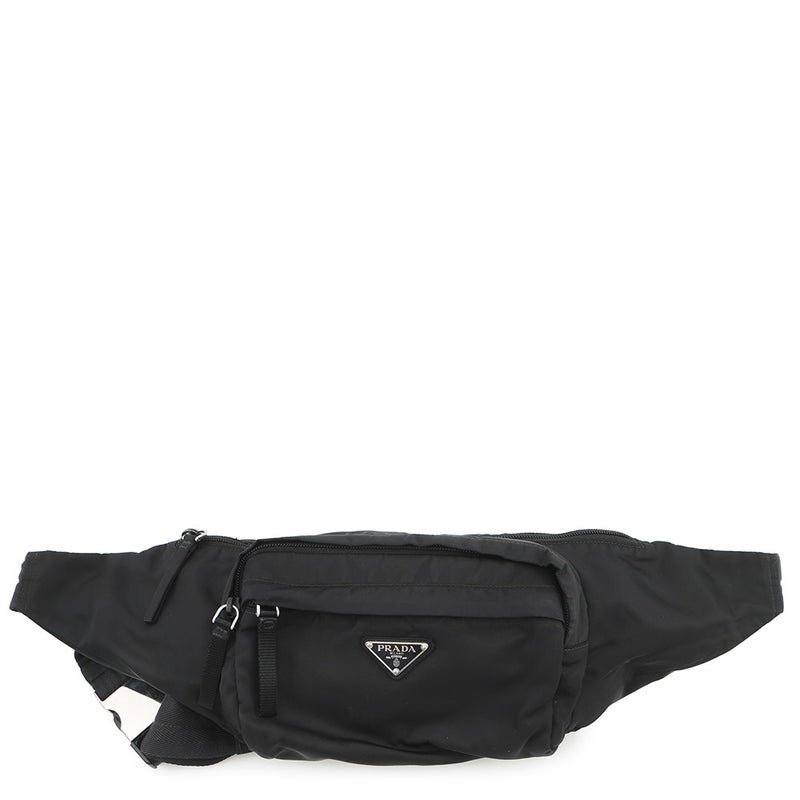 プラダ ボディバッグ トライアングルロゴ ナイロン 2VL005 PRADA 黒