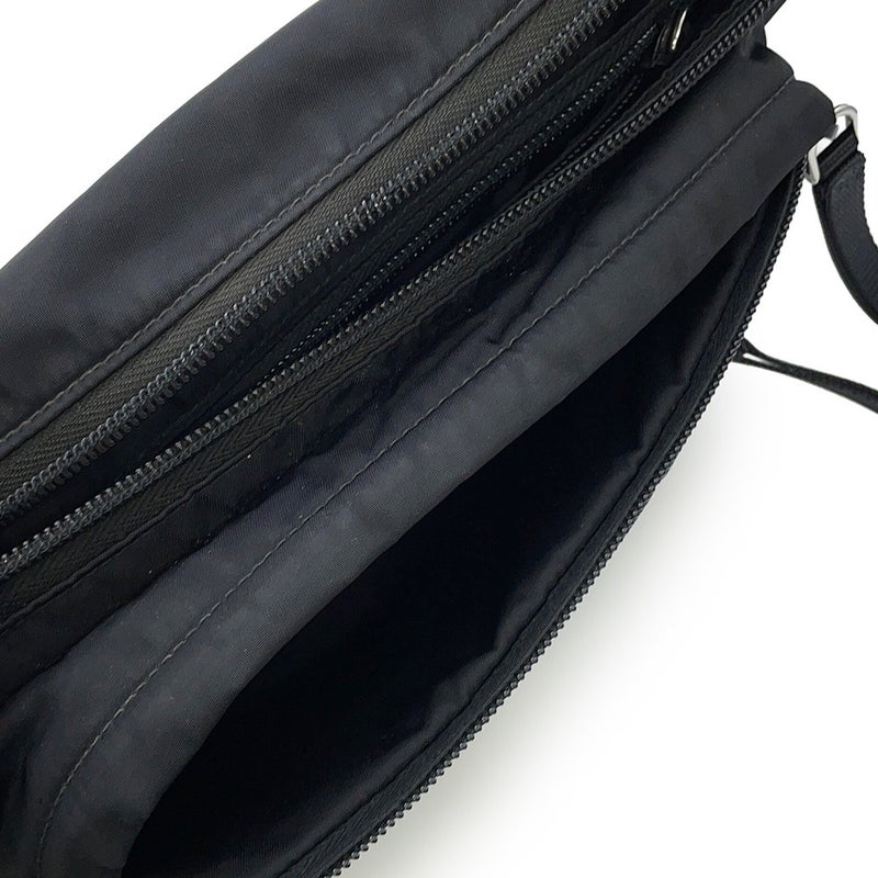 プラダ ボディバッグ トライアングルロゴ ナイロン 2VL005 PRADA 黒