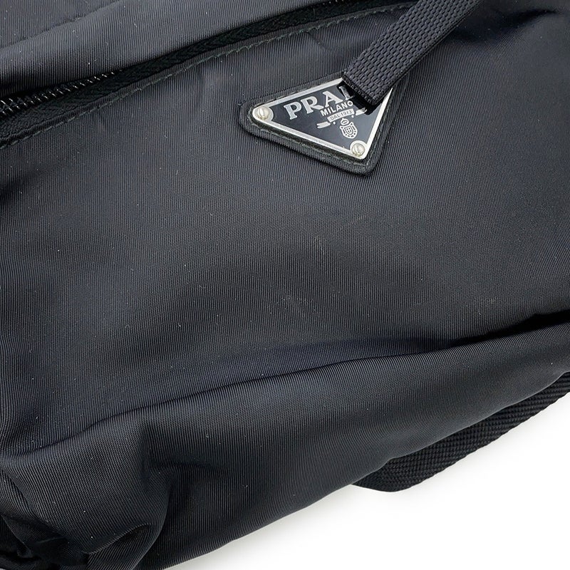 プラダ ボディバッグ トライアングルロゴ ナイロン 2VL005 PRADA 黒