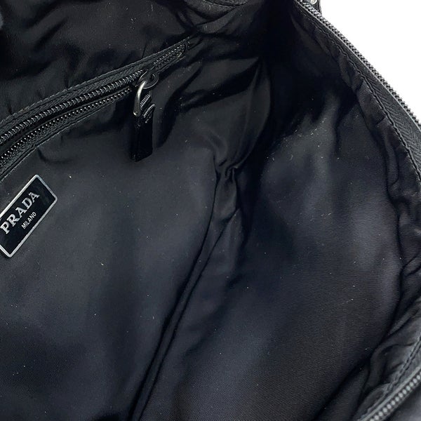 プラダ ボディバッグ トライアングルロゴ ナイロン 2VL005 PRADA 黒