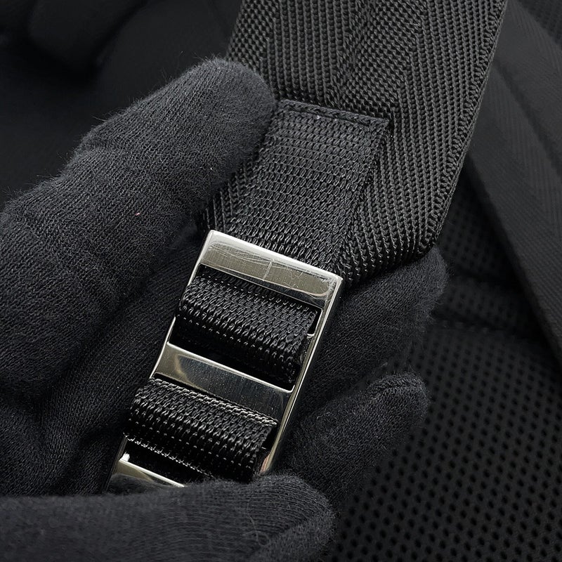 プラダ リュック リュック バックパック カモフラージュ 迷彩 ナイロン PRADA バッグ メンズ 黒