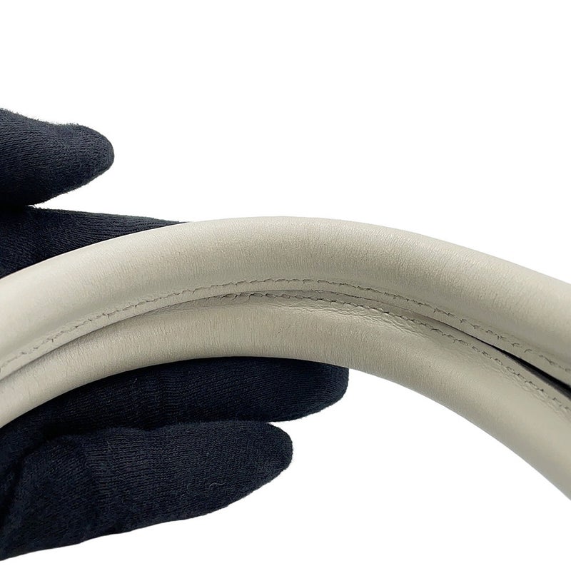 プラダ ハンドバッグ シンボル トップステッチ スモール レザー 1BA379 PRADA 2way 白