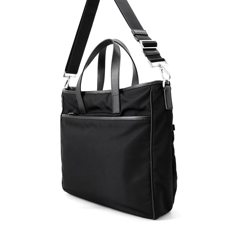 プラダ トートバッグ ビジネスバッグ ナイロン/レザー 2VG860 PRADA 2wayショルダーバッグ 黒