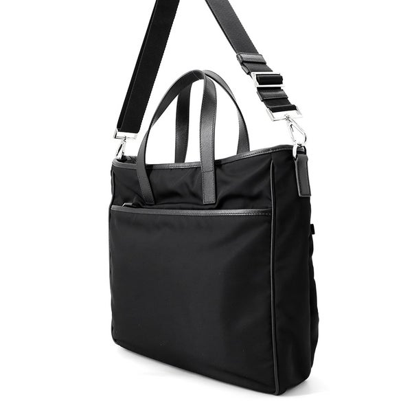 プラダ トートバッグ ビジネスバッグ ナイロン/レザー 2VG860 PRADA 2wayショルダーバッグ 黒