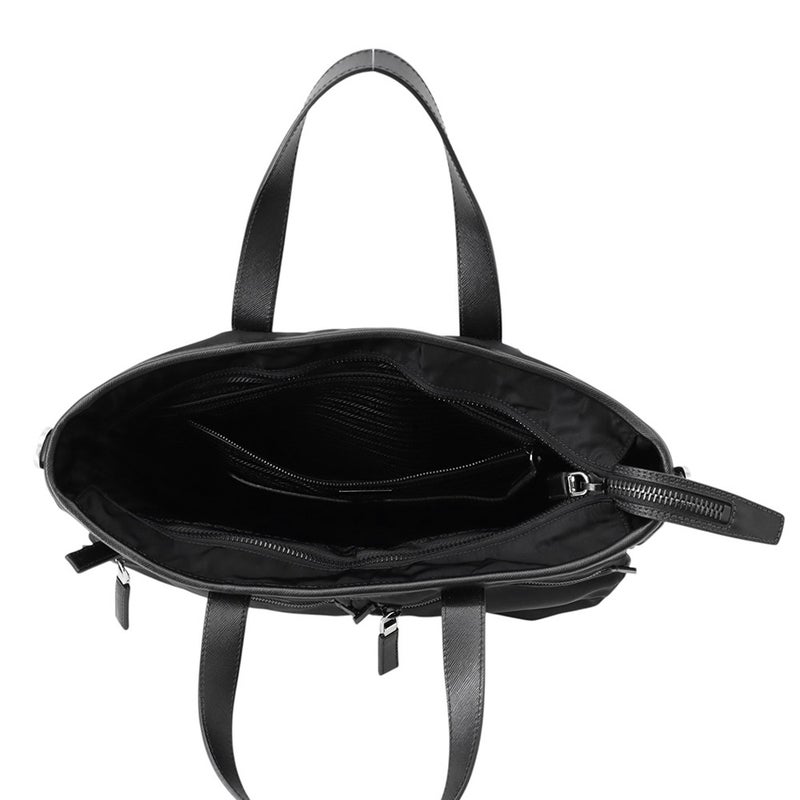 プラダ トートバッグ ビジネスバッグ ナイロン/レザー 2VG860 PRADA 2wayショルダーバッグ 黒