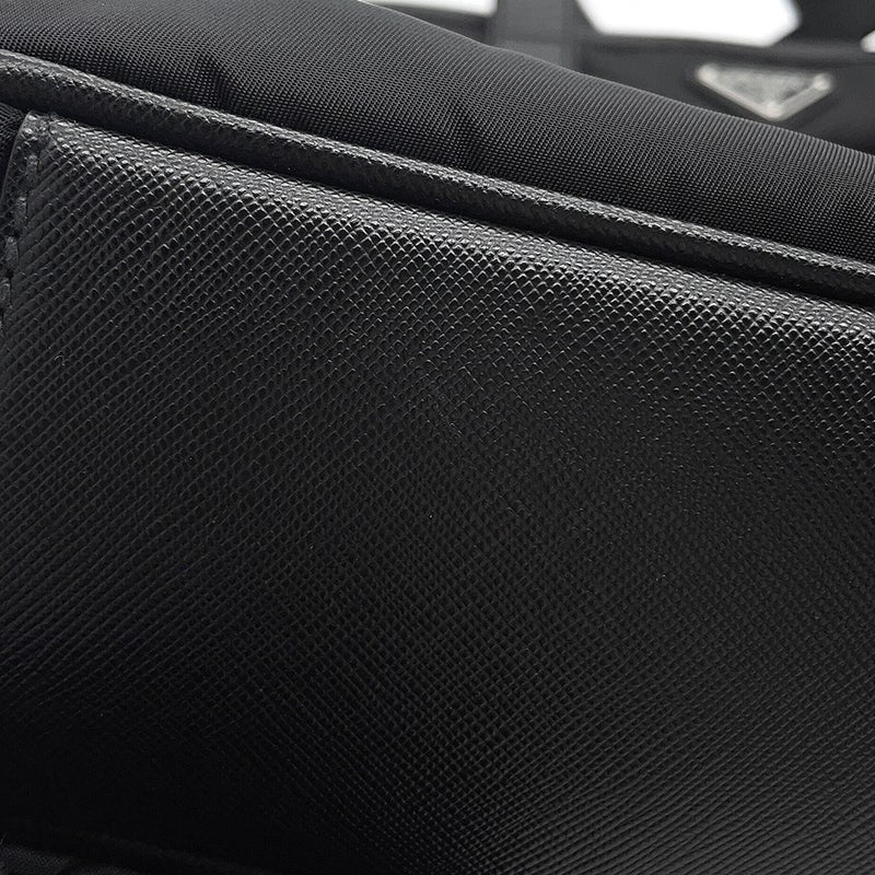 プラダ トートバッグ ビジネスバッグ ナイロン/レザー 2VG860 PRADA 2wayショルダーバッグ 黒