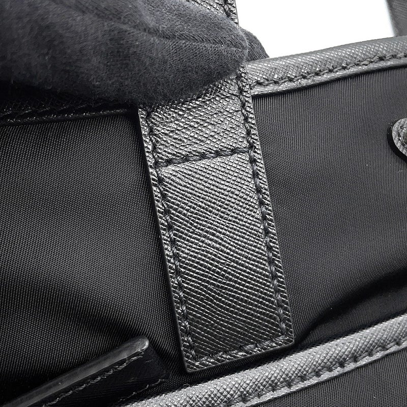 プラダ トートバッグ ビジネスバッグ ナイロン/レザー 2VG860 PRADA 2wayショルダーバッグ 黒