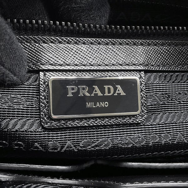 プラダ トートバッグ ビジネスバッグ ナイロン/レザー 2VG860 PRADA 2wayショルダーバッグ 黒