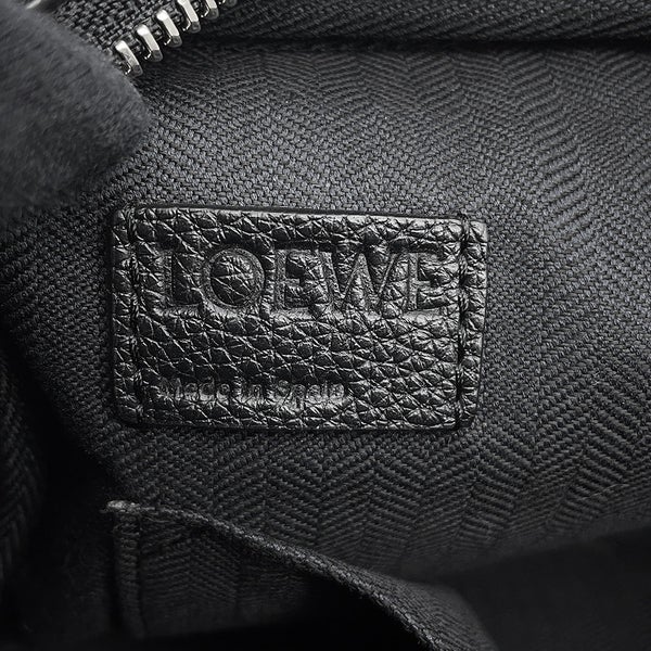 ロエベ ショルダーバッグ ミリタリー メッセンジャーXS レザー/ウール 317.12AA72 LOEWE 黒