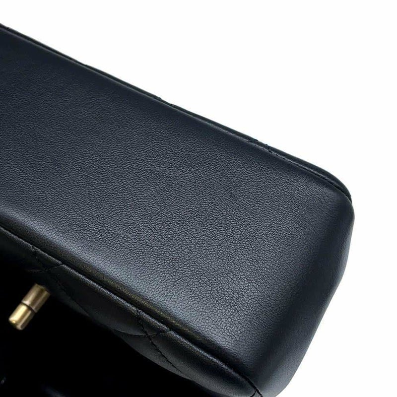 シャネル チェーンショルダーバッグ マトラッセ ココマーク ラムスキン AS4385 CHANEL 黒