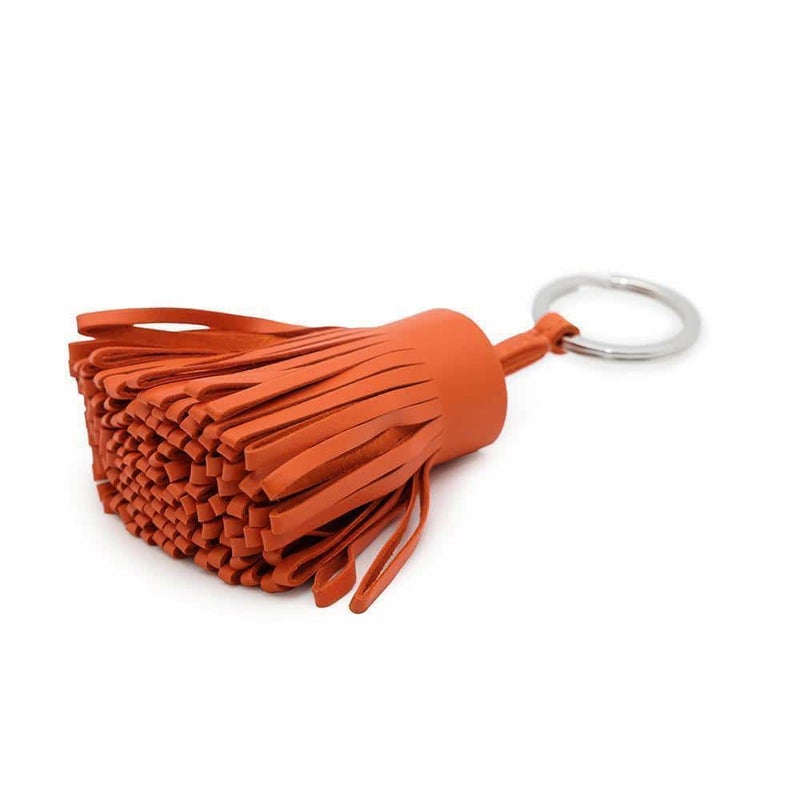 エルメス キーホルダー カルメン テールバテュー/シルバー金具 ラムスキン B刻印 HERMES チャーム