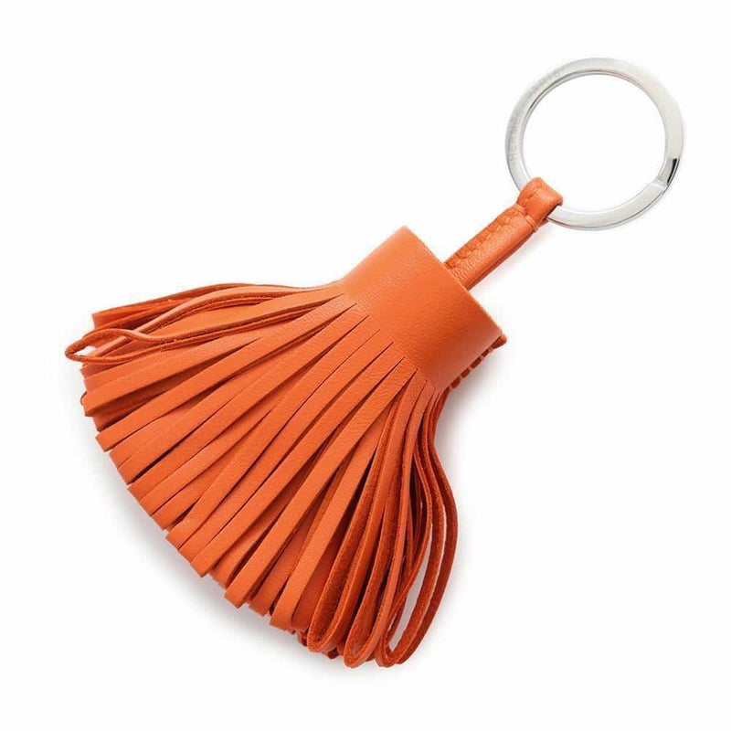 エルメス キーホルダー カルメン テールバテュー/シルバー金具 ラムスキン B刻印 HERMES チャーム