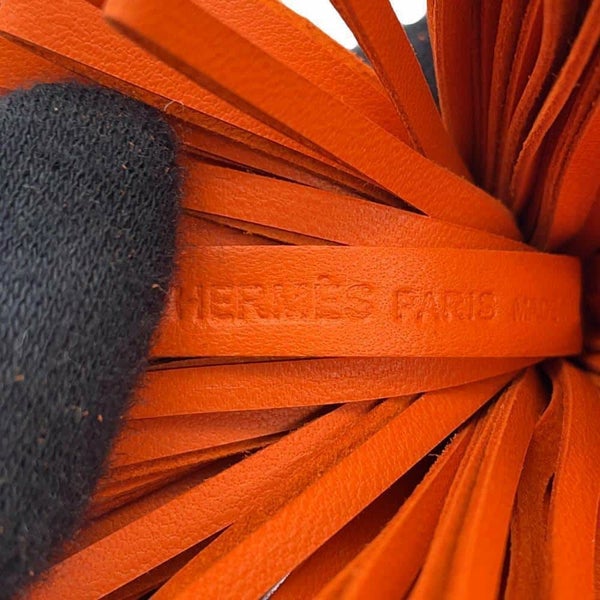 エルメス キーホルダー カルメン テールバテュー/シルバー金具 ラムスキン B刻印 HERMES チャーム