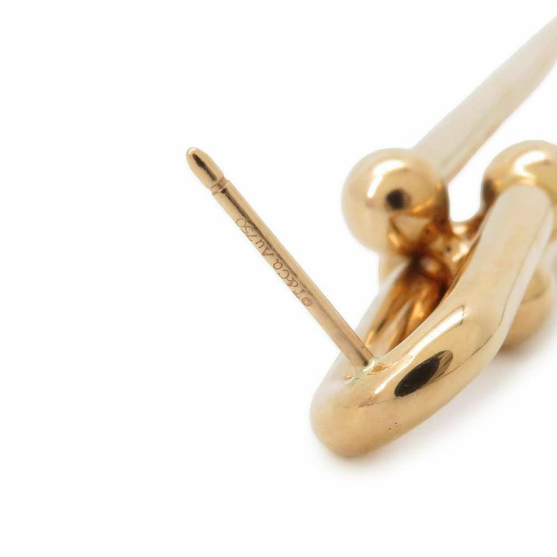 ティファニー ピアス ハードウェア ダブル ロング リンク K18PGピンクゴールド Tiffany&Co. ジュエリー