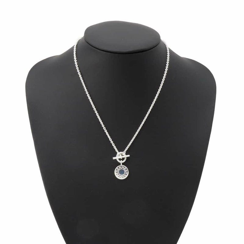 エルメス ネックレス アミュレット H エクスリブリス コンフェッティ セリエ SV925シルバー HERMES ジュエリー