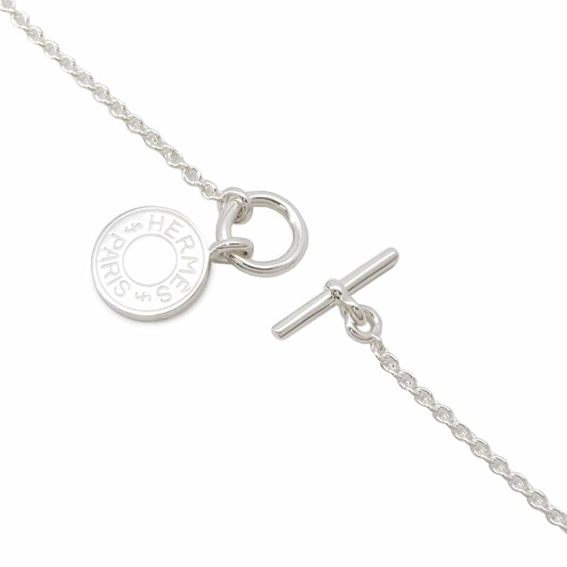 エルメス ネックレス アミュレット H エクスリブリス コンフェッティ セリエ SV925シルバー HERMES ジュエリー