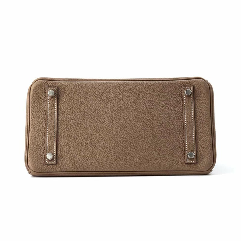 エルメス バーキン30 エトゥープ/シルバー金具 トゴ Y刻印 HERMES Birkin ハンドバッグ