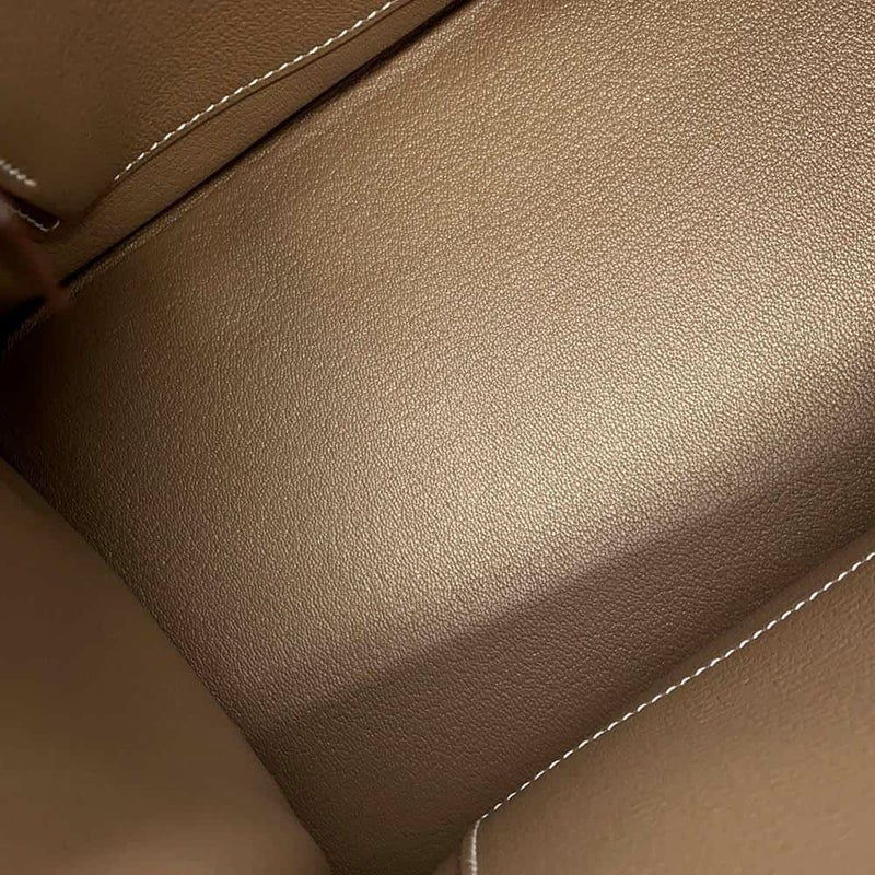 エルメス バーキン30 エトゥープ/シルバー金具 トゴ Y刻印 HERMES Birkin ハンドバッグ