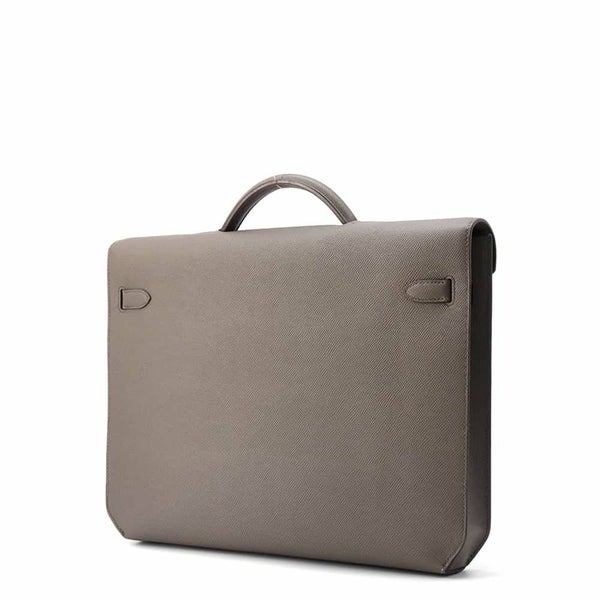 エルメス ビジネスバッグ ケリー デペッシュ36 ヴェルソ エタン/グリアスファルト/シルバー金具 エプソン Y刻印 メンズ