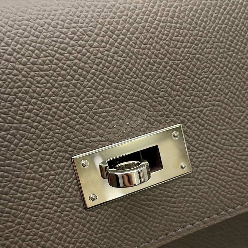 エルメス ビジネスバッグ ケリー デペッシュ36 ヴェルソ エタン/グリアスファルト/シルバー金具 エプソン Y刻印 メンズ