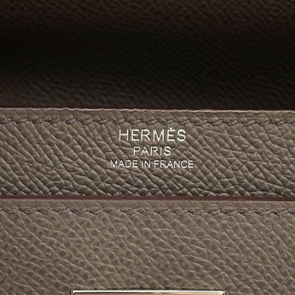 エルメス ビジネスバッグ ケリー デペッシュ36 ヴェルソ エタン/グリアスファルト/シルバー金具 エプソン Y刻印 メンズ