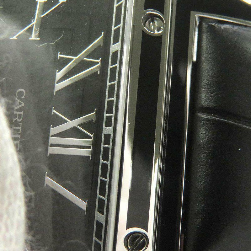 カルティエ サントス デュモン LM WSSA0046 Cartier 腕時計 ウォッチ 黒文字盤 手巻き