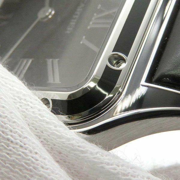 カルティエ サントス デュモン LM WSSA0046 Cartier 腕時計 ウォッチ 黒文字盤 手巻き