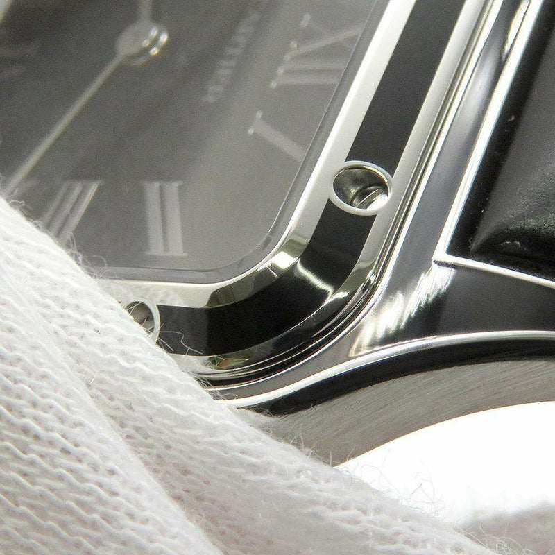 カルティエ サントス デュモン LM WSSA0046 Cartier 腕時計 ウォッチ 黒文字盤 手巻き
