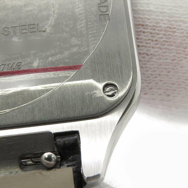 カルティエ サントス デュモン LM WSSA0046 Cartier 腕時計 ウォッチ 黒文字盤 手巻き