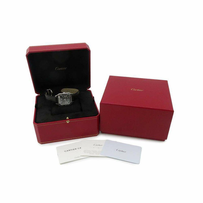カルティエ サントス デュモン LM WSSA0046 Cartier 腕時計 ウォッチ 黒文字盤 手巻き