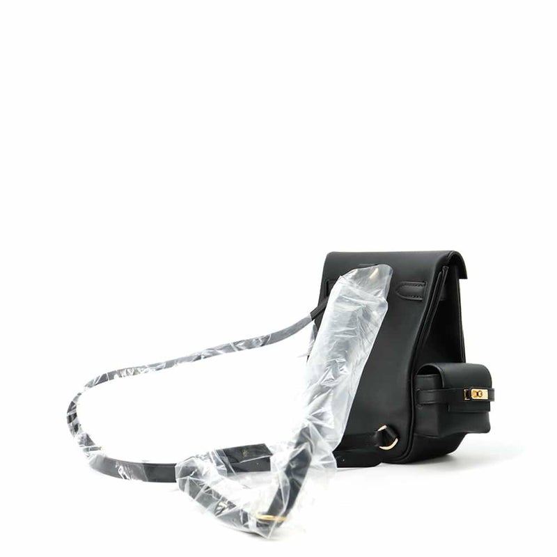 エルメス ケリージャンプ ブラック/ゴールド金具 スイフト W刻印 HERMES リュック 黒