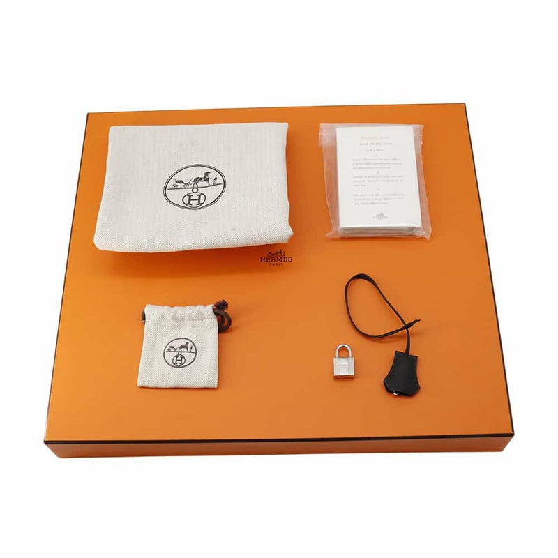 エルメス バーキン40 ブラック/シルバー金具 トゴ U刻印 HERMES Birkin ハンドバッグ 黒