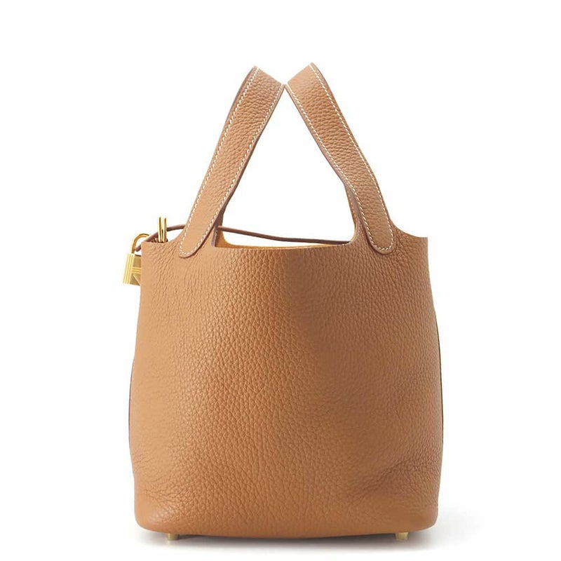 エルメス ハンドバッグ ピコタンロックPM ゴールド/ゴールド金具 トリヨンクレマンス B刻印