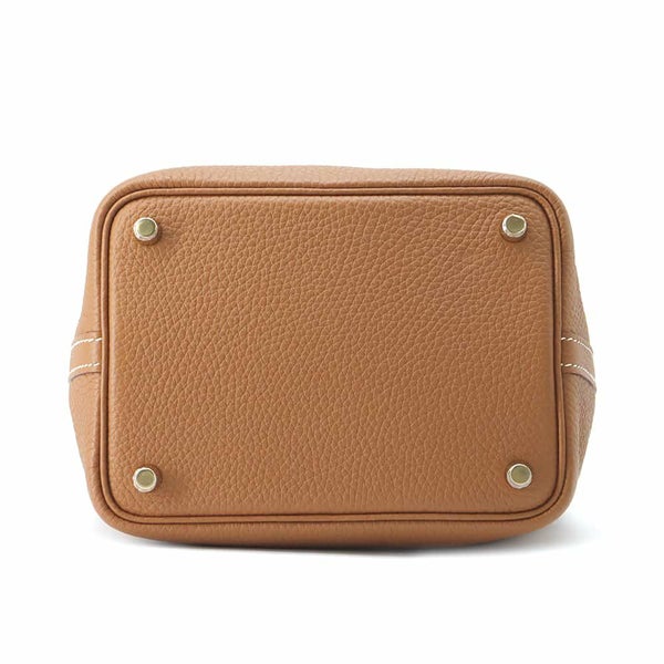 エルメス ハンドバッグ ピコタンロックPM ゴールド/ゴールド金具 トリヨンクレマンス B刻印
