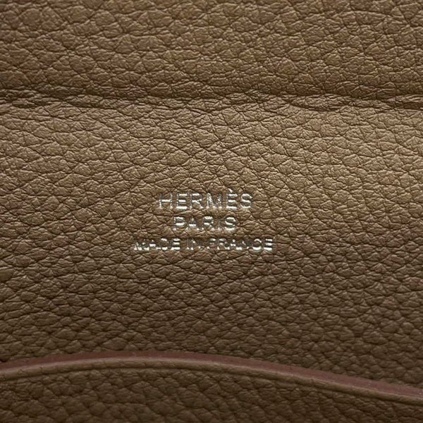 エルメス ショルダーバッグ ヴィドポッシュ エトゥープ/シルバー金具 トゴ W刻印 HERMES バッグ