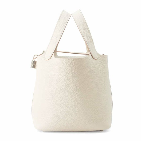 エルメス ハンドバッグ ピコタンロックPM ベトン/シルバー金具 トリヨンクレマンス W刻印